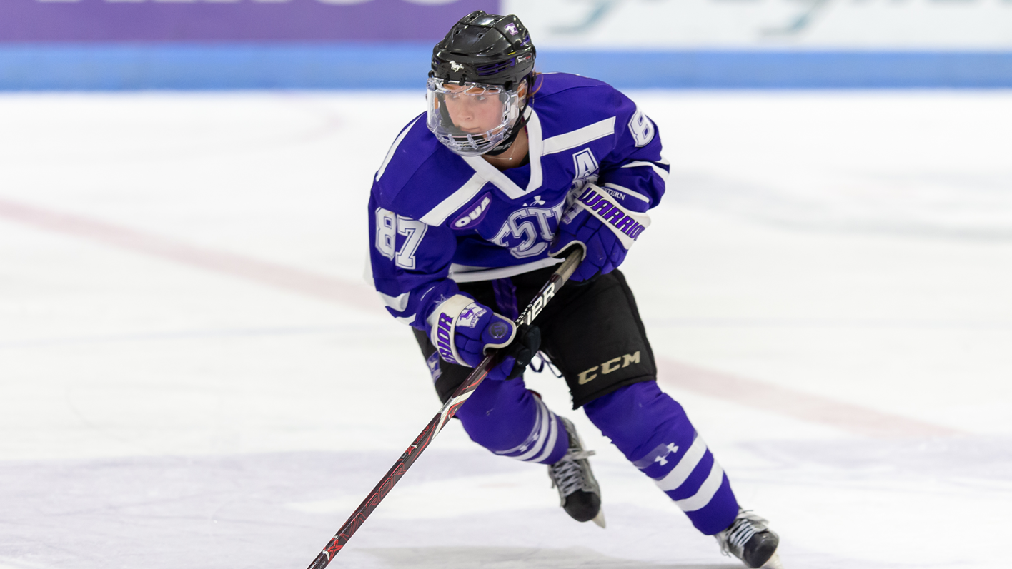Western Mustangs women's hockey-April Clark, Jan. 14